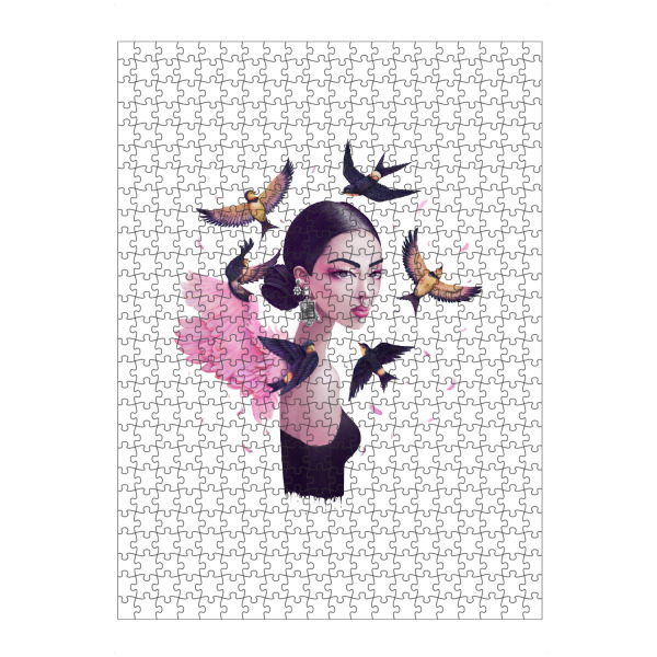 Puzzle Ravensburger "Boho girl" artboxONE - Festivals - Boho,Bohemian,Boho-chic - Bild boho