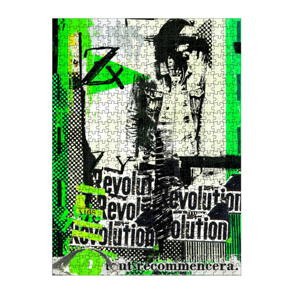 artboxONE Puzzle "Revolution" artboxONE - Abstrakt,Schwarzweiß,Streetart