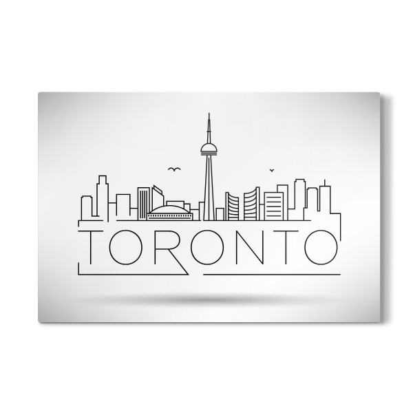Galerie-Print "Minimal Toronto Skyline Design" 30x20 cm artboxONE