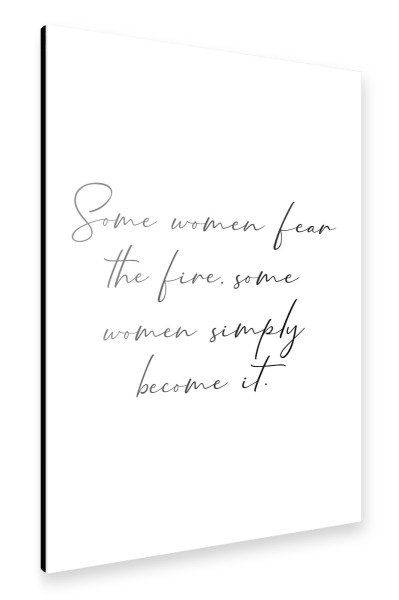 Alu-Dibond "A woman's fire" 30x20 cm artboxONE