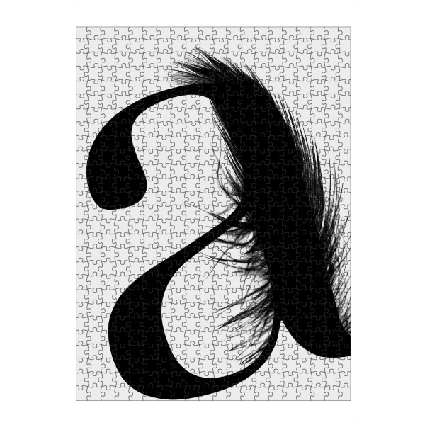 Puzzle Ravensburger "Flying Letter -A" artboxONE - Schwarzweiß,Buchstaben,Buchstaben / A