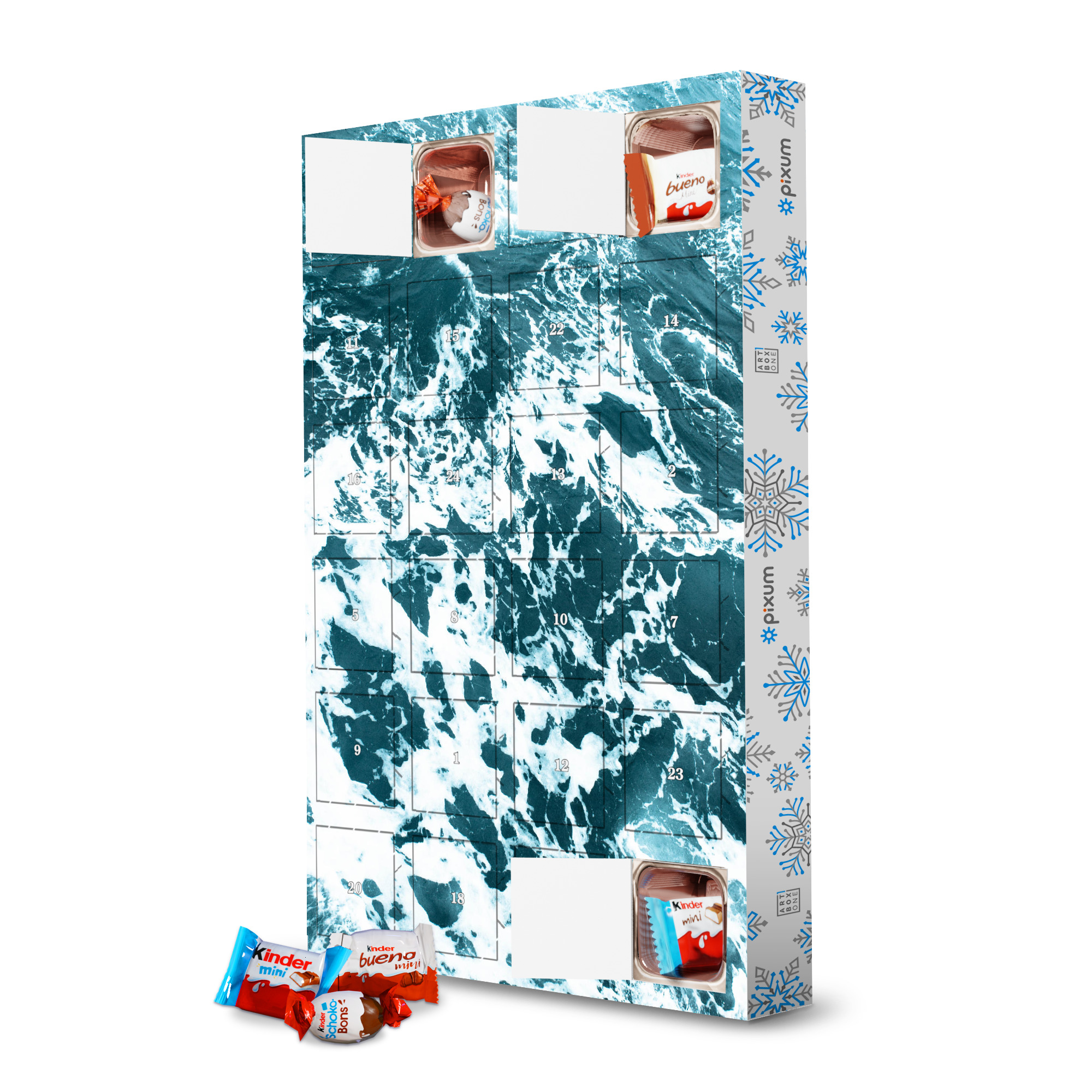 Adventskalender mit Produkten von Kinder Blue Ocean Sea artboxONE Adventskalender Reise / Strand und Meer