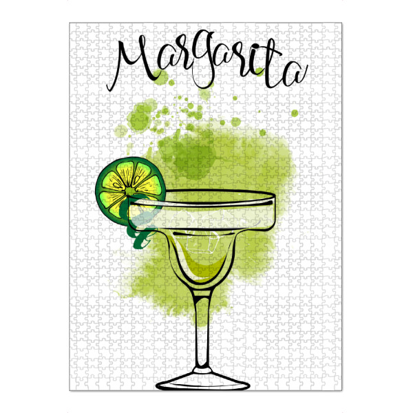 Puzzle Ravensburger "Margarita" artboxONE - Essen & Trinken / Alkohol - Margarita,Cocktail,Illustration,Watercolor,Alcohol,Glass - Bild margarita