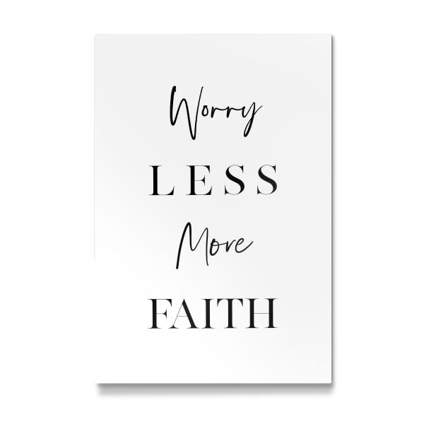 Galerie-Print "Worry Less, More Faith" 30x20 cm artboxONE