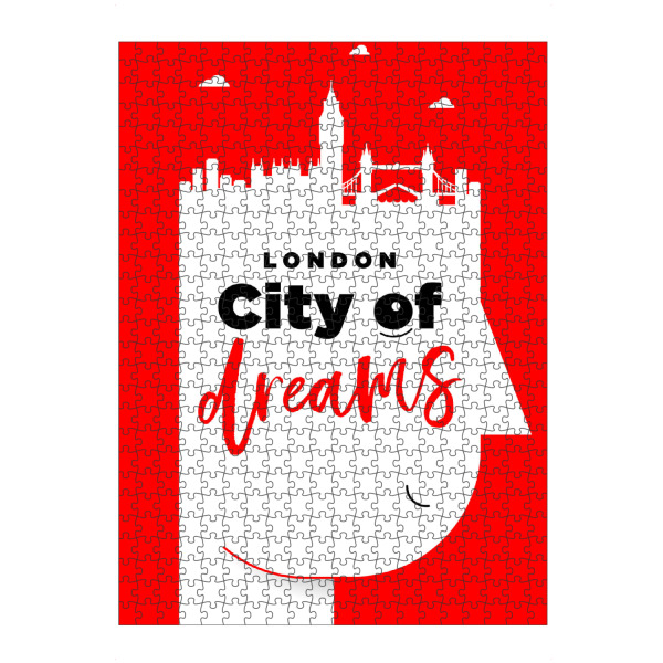 Puzzle Ravensburger "London City of Dreams" artboxONE - Städte / London,Schwarzweiß - Landmark,London,Uk,England,British,Britain,Big ben