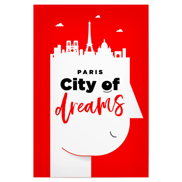 Poster 30x20 cm "Paris City of Dreams" artboxONE - Städte / Paris - Paris,France,Skyline