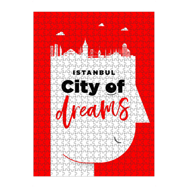 Puzzle Ravensburger "Istanbul City of Dreams" artboxONE - Schwarzweiß,Städte / Istanbul - Cityscape,Istanbul,Turkey,Galata - Bild cityscape