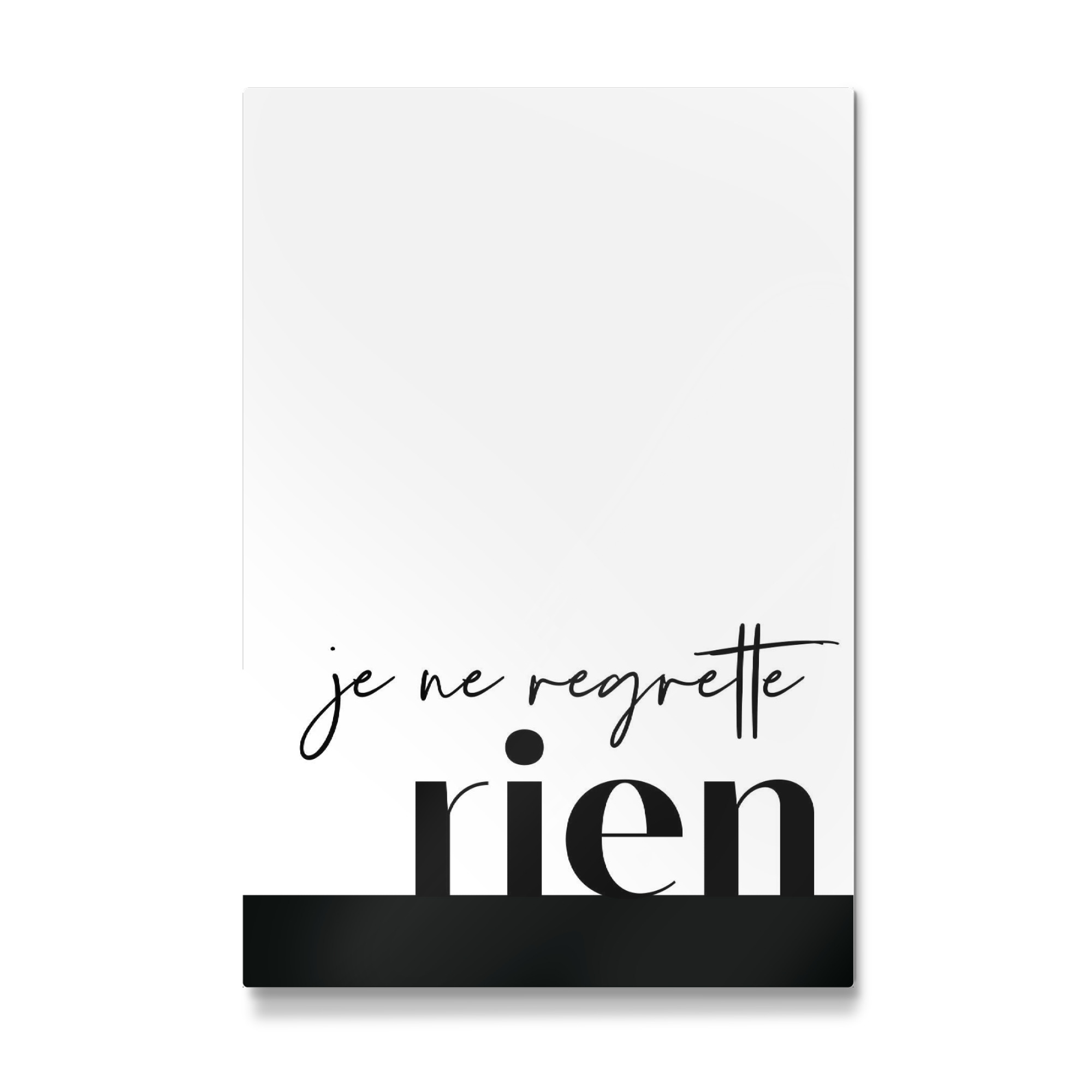Galerie-Print "Je ne regrette rien typo" 30x20 cm artboxONE