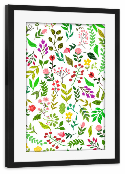 Poster mit Rahmen schwarz "Spring Is Here" artboxONE - Natur