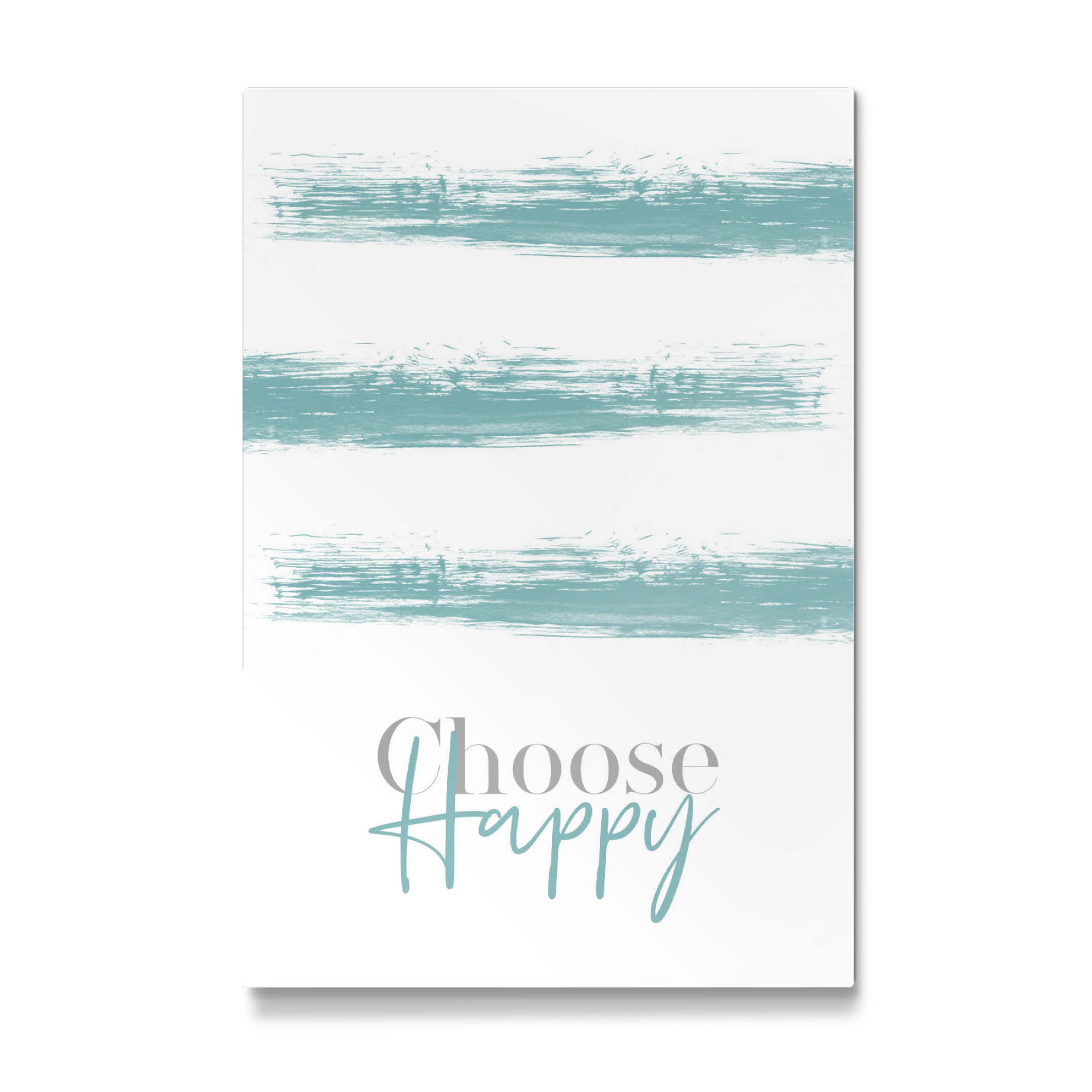 Galerie-Print "CHOOSE HAPPY - türkis" 75x50 cm artboxONE
