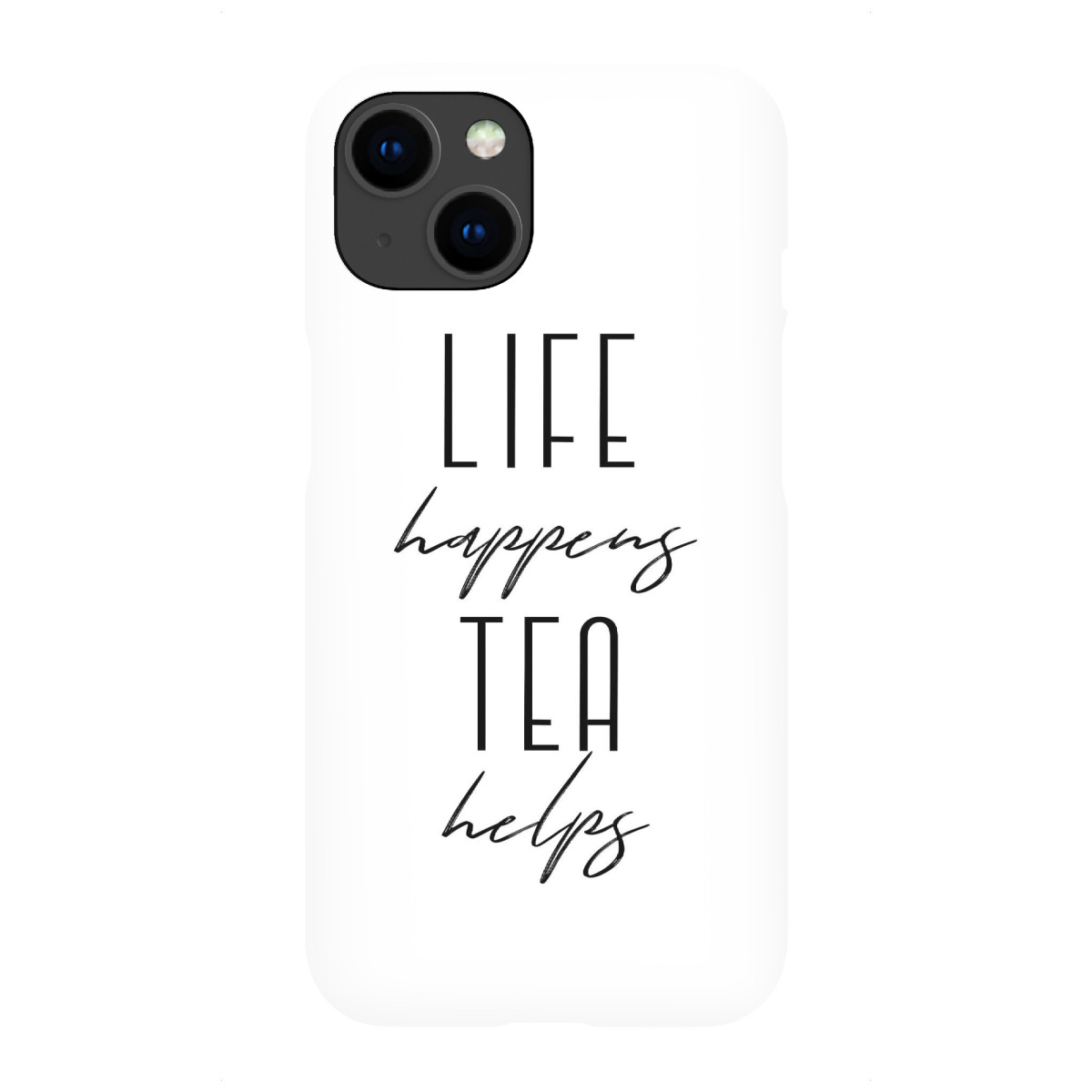 "Life happens. Tea helps"für iPhone - Premium-Case Handyhülle artboxONE