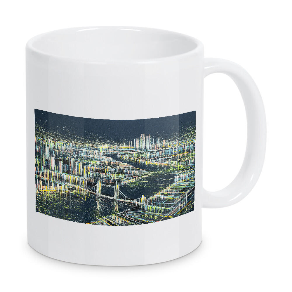 Tasse "London um Mitternacht" artboxONE - Städte / London,Architektur - Nacht,London,Kontrast,Stadt,Architektur,Skyline