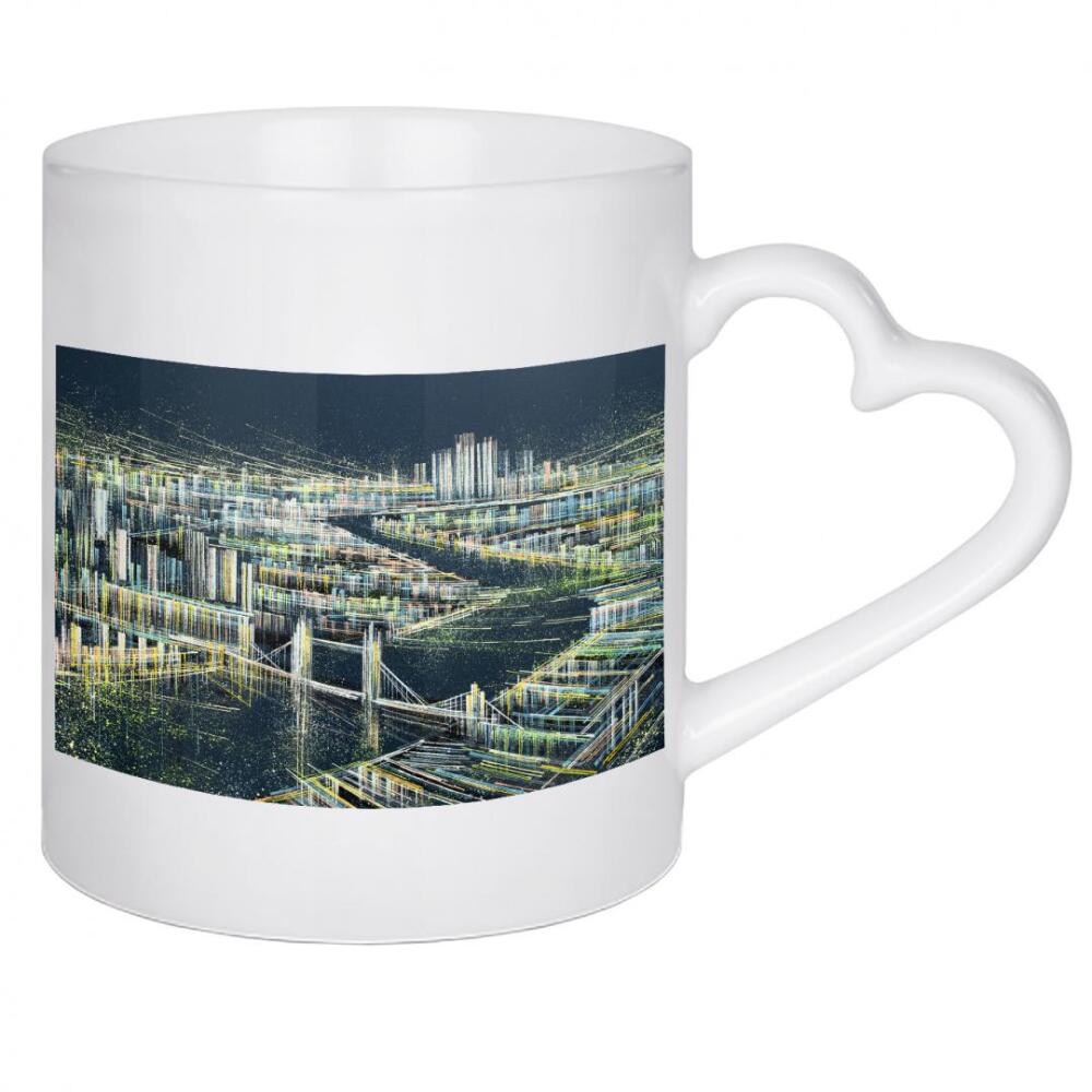Herztasse "London um Mitternacht" artboxONE - Städte / London,Architektur - Nacht,London,Kontrast,Stadt,Architektur,Skyline