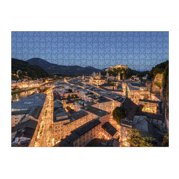 artboxONE Puzzle "Abends in Salzburg" artboxONE - Städte - österreich,Salzburg,Mönchsberg - Bild österreich