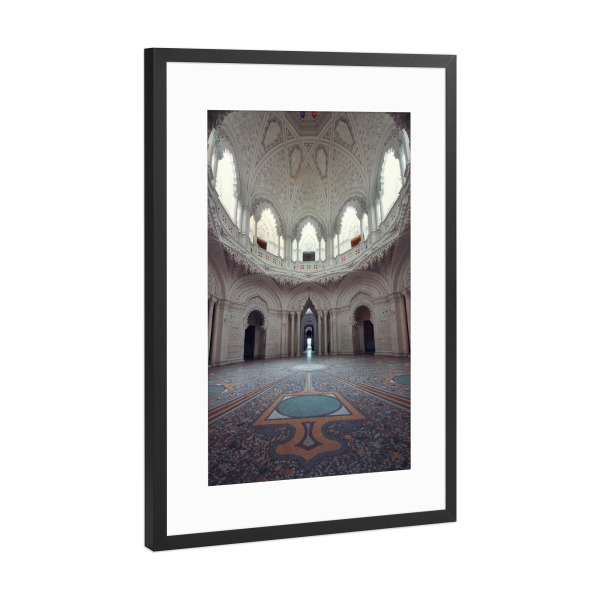 Poster mit Rahmen Schwarz (Metallic) "The Dome" artboxONE - Architektur - Lost places,Verlassene orte,Architektur,Schloss