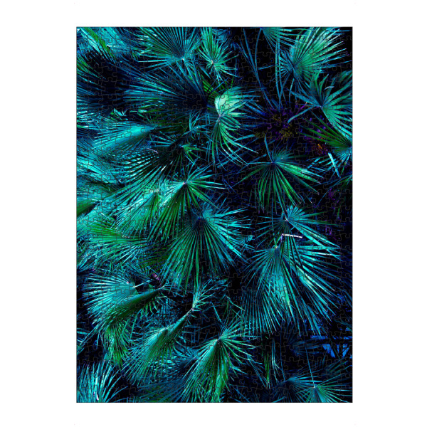 artboxONE Puzzle "Among the Palm Leaves" artboxONE - Natur - Palm,Palm tree,Palms,Palm leaves,Leaves - Bild palm