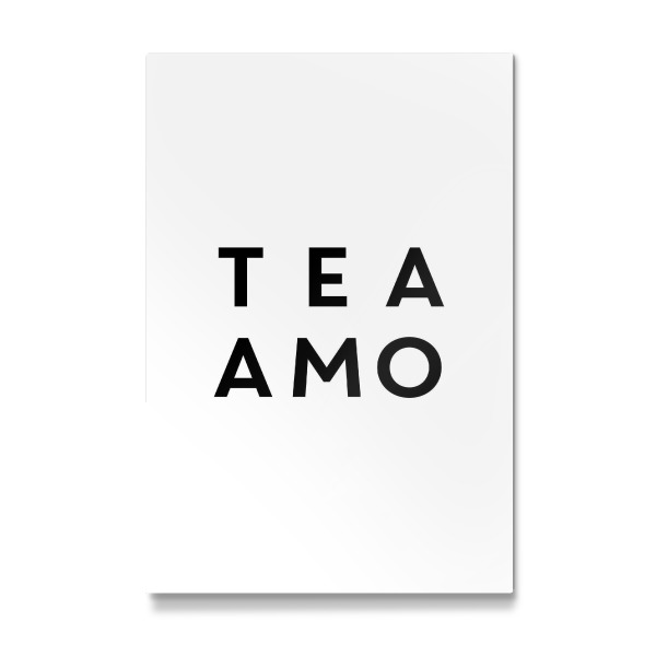 Galerie-Print "Tea Amo - Typographic Funny Quote" 30x20 cm artboxONE