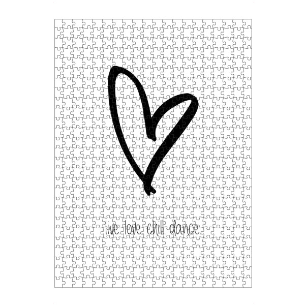 artboxONE Puzzle "Live love chill dance" artboxONE - Typografie,Schwarzweiß,Liebe - Live,Love,Chill,Dance,Tanzen - Bild live
