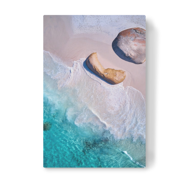 Leinwandbild "Little Beach" artboxONE - Reise / Strand und Meer - Strand,Meer,Australien,Sommer,Drohne
