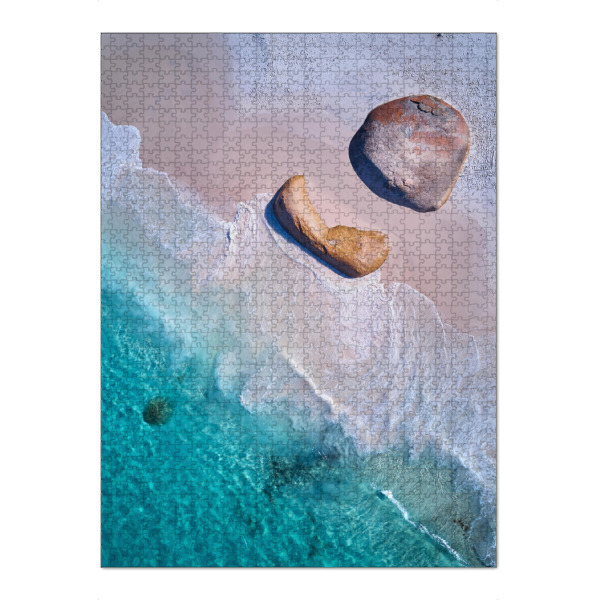 Puzzle Ravensburger "Little Beach" artboxONE - Reise / Strand und Meer - Strand,Meer,Australien,Sommer,Drohne - Bild strand