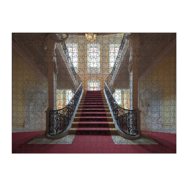 artboxONE Puzzle "Beauty of Stairs" artboxONE - Architektur - Villa,Treppenhaus,Architektur,Treppe,Lost places - Bild villa