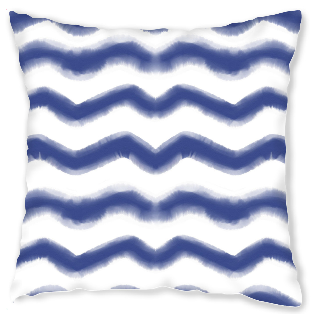 Design-Kissen "Shibori Waves" artboxONE - Abstrakt - Tie-dye,Indigo,Batik