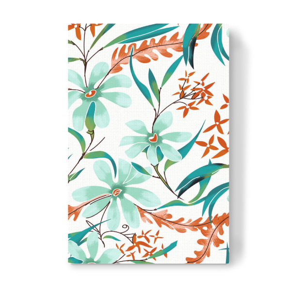 Leinwandbild "Minty Rust" artboxONE - Floral - Flowers,Leaves,Pattern