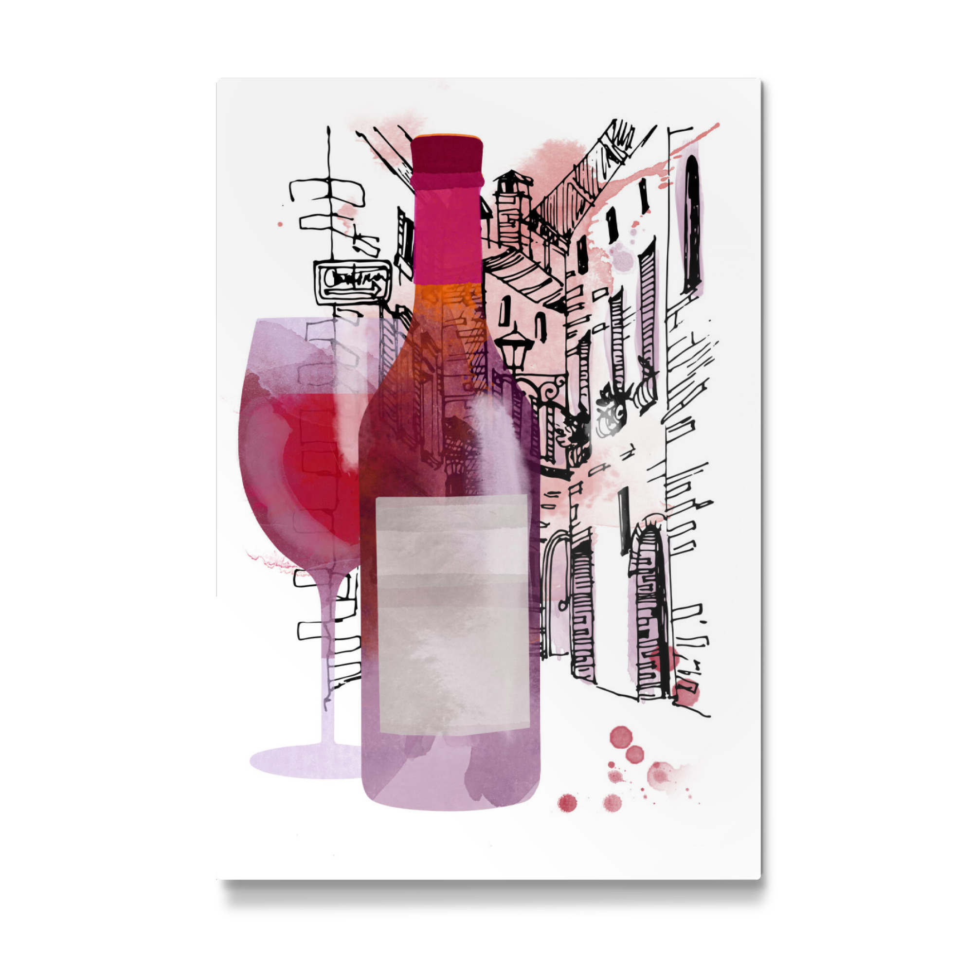 Galerie-Print "Red Italy wine" 75x50 cm artboxONE