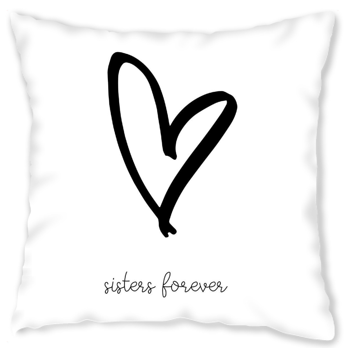 Design-Kissen "Schwestern, Beste Freundinnen" artboxONE - Schwarzweiߟ,Liebe - Schwester,Familie,Freundschaft