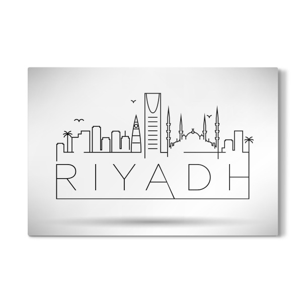 Galerie-Print "Minimal Riyadh Skyline Design" 30x20 cm artboxONE
