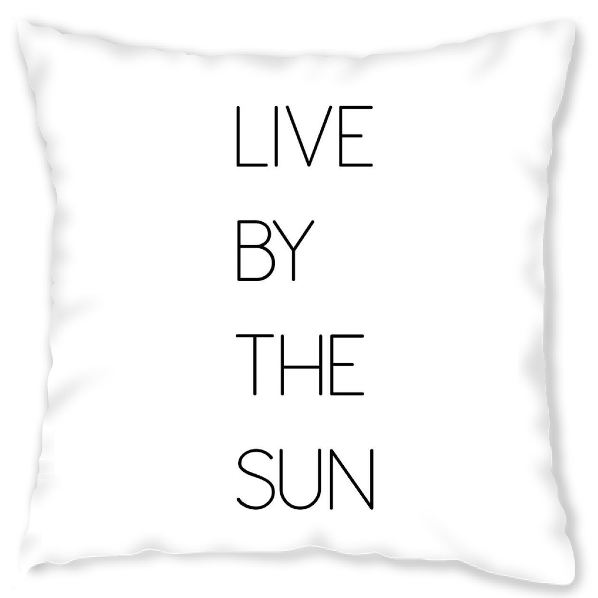 Design-Kissen "Live by the sun Typography" artboxONE - Typografie,Schwarzweiߟ,Liebe - Live by the sun,Live,By,The,Sun