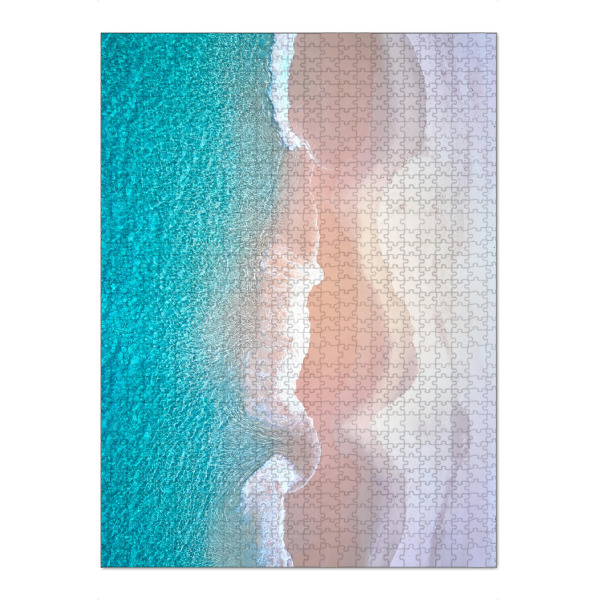 Puzzle Ravensburger "The Curl" artboxONE - Reise / Strand und Meer - Strand,Sonne,Meer,Drohne - Bild strand