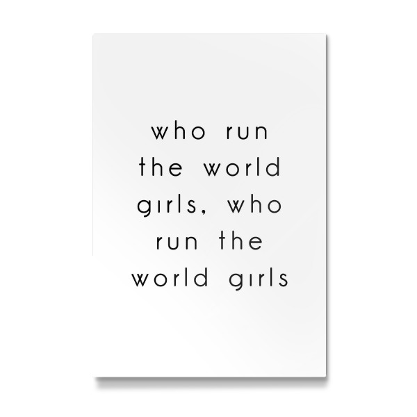 Galerie-Print "Who run the world girls" 30x20 cm artboxONE