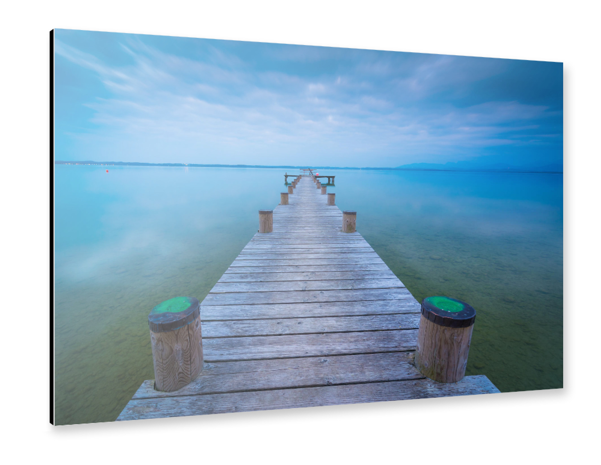 Alu-Dibond "Ein Abend am Chiemsee" 30x20 cm artboxONE