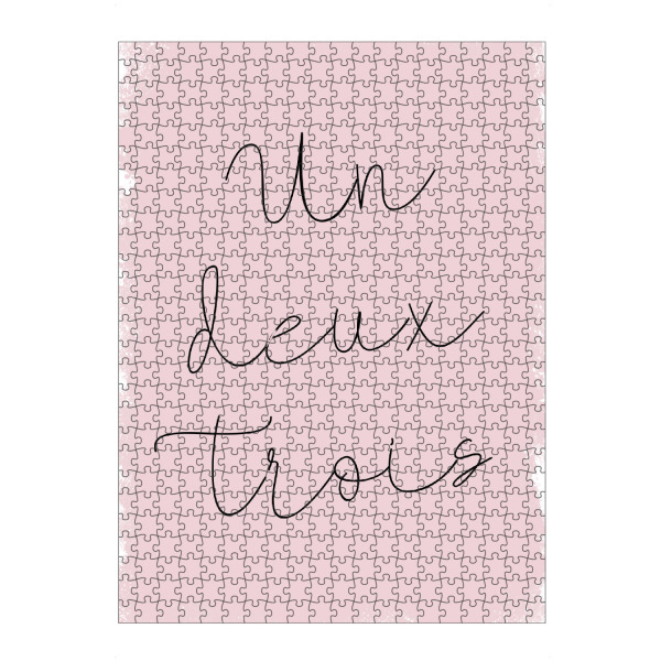 artboxONE Puzzle "Un deux trois" artboxONE - Typografie - Un,Deux,Trois,Paris - Bild un