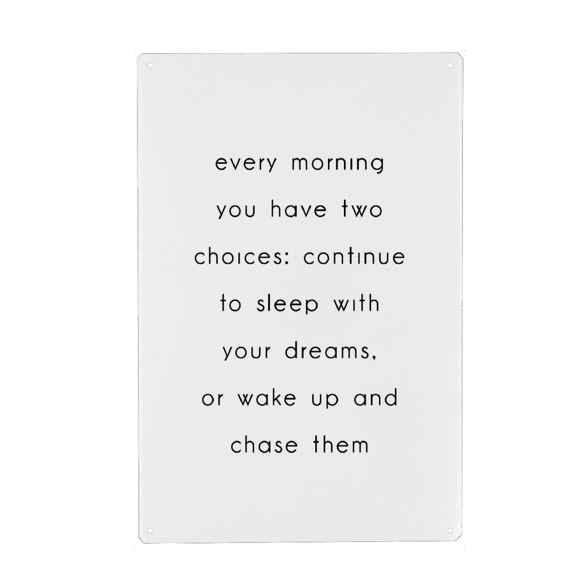 Holzbild "Auswahl" artboxONE - Typografie,Schwarzweiß - Choices,Motivation,Dream,Traum