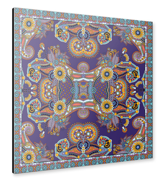 Alu-Dibond "Scarf print Malaga" 30x30 cm artboxONE