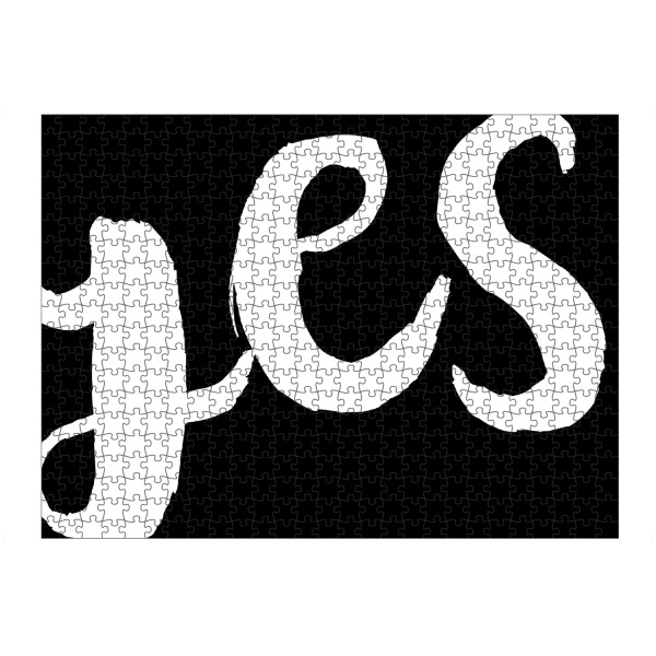 Puzzle Ravensburger "YES - black" artboxONE - Typografie,Schwarzweiß - Yes - Bild yes