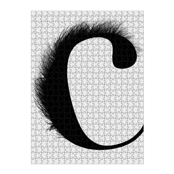 Puzzle Ravensburger "Flying Letter-C" artboxONE - Schwarzweiß,Buchstaben,Buchstaben / C