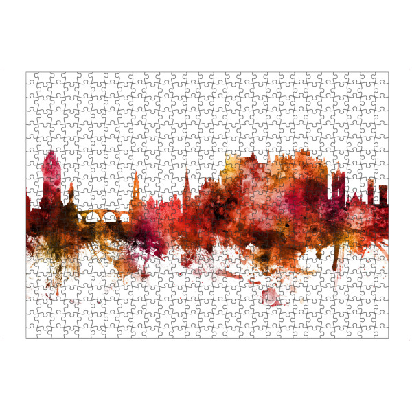 artboxONE Puzzle "Stirling Scotland Skyline Dark Red" artboxONE - Städte - Stirling,Skyline,Scotland - Bild stirling