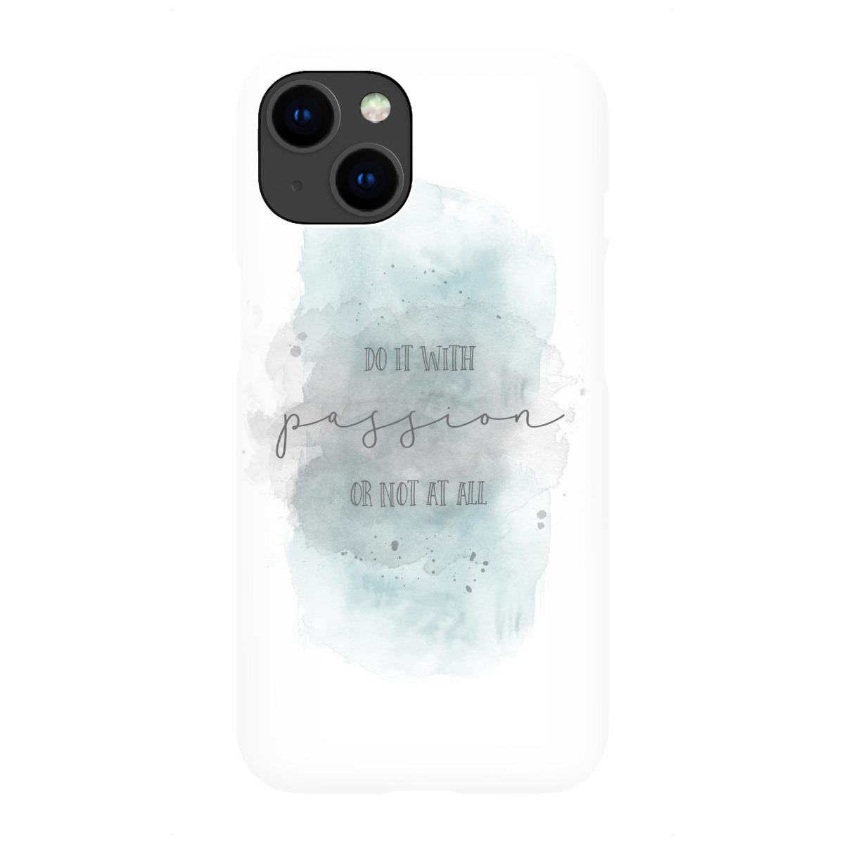 "Do it with passion | Aquarell"für iPhone - Premium-Case Handyhülle artboxONE