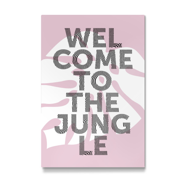 Galerie-Print "Welcome to the jungle - rosa" 30x20 cm artboxONE