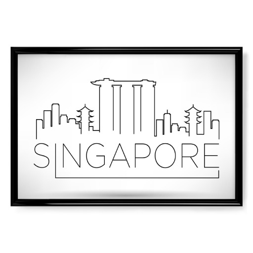 Minimal Singapore Skyline Design