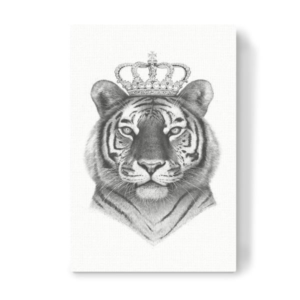 Leinwandbild "The Tiger King" artboxONE - Tiere,Schwarzweiß - Tiger,Royal,Animals,King,Royal tiger