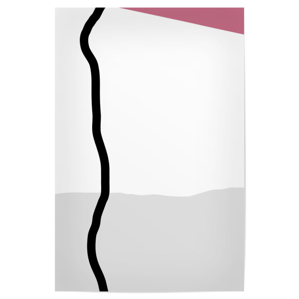 Poster 30x20 cm "One way" artboxONE - Abstrakt - Linie,Minimalism,Skandinavian