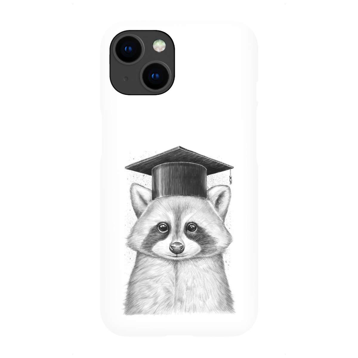 iPhone "Raccoon graduate" Premium-Case Handyhülle artboxONE