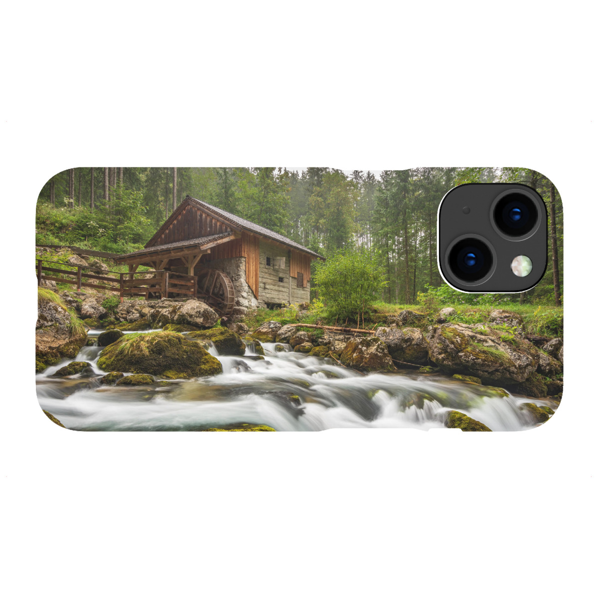 iPhone "Mühle am Gollinger Wasserfall" Premium-Case Handyhülle artboxONE