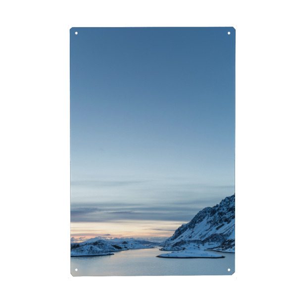 Holzbild "Norwegian Winter" artboxONE - Natur - Norwegen,Skandinavien,Winter,Berge,Schnee