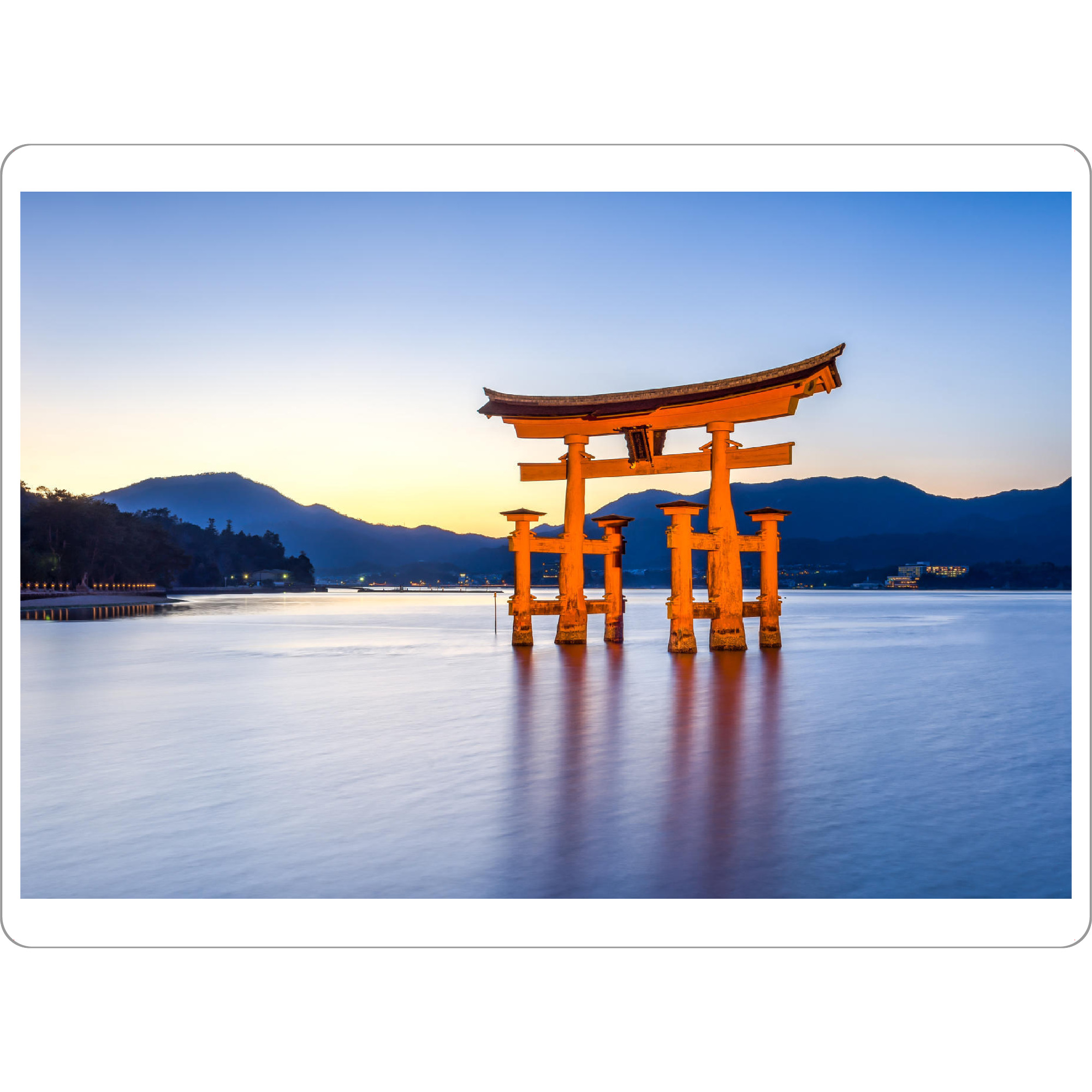 Tischset "Torii auf Miyajima, Japan" artboxONE - Architektur,Reise / Asien - Tor,Japan,Asien,Miyajima,Schrein,Hiroshima,Tempel - Bild tor