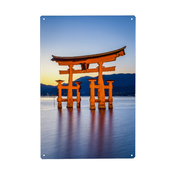 Holzbild "Torii auf Miyajima, Japan" artboxONE - Architektur,Reise / Asien - Tor,Japan,Asien,Miyajima,Schrein,Hiroshima,Tempel